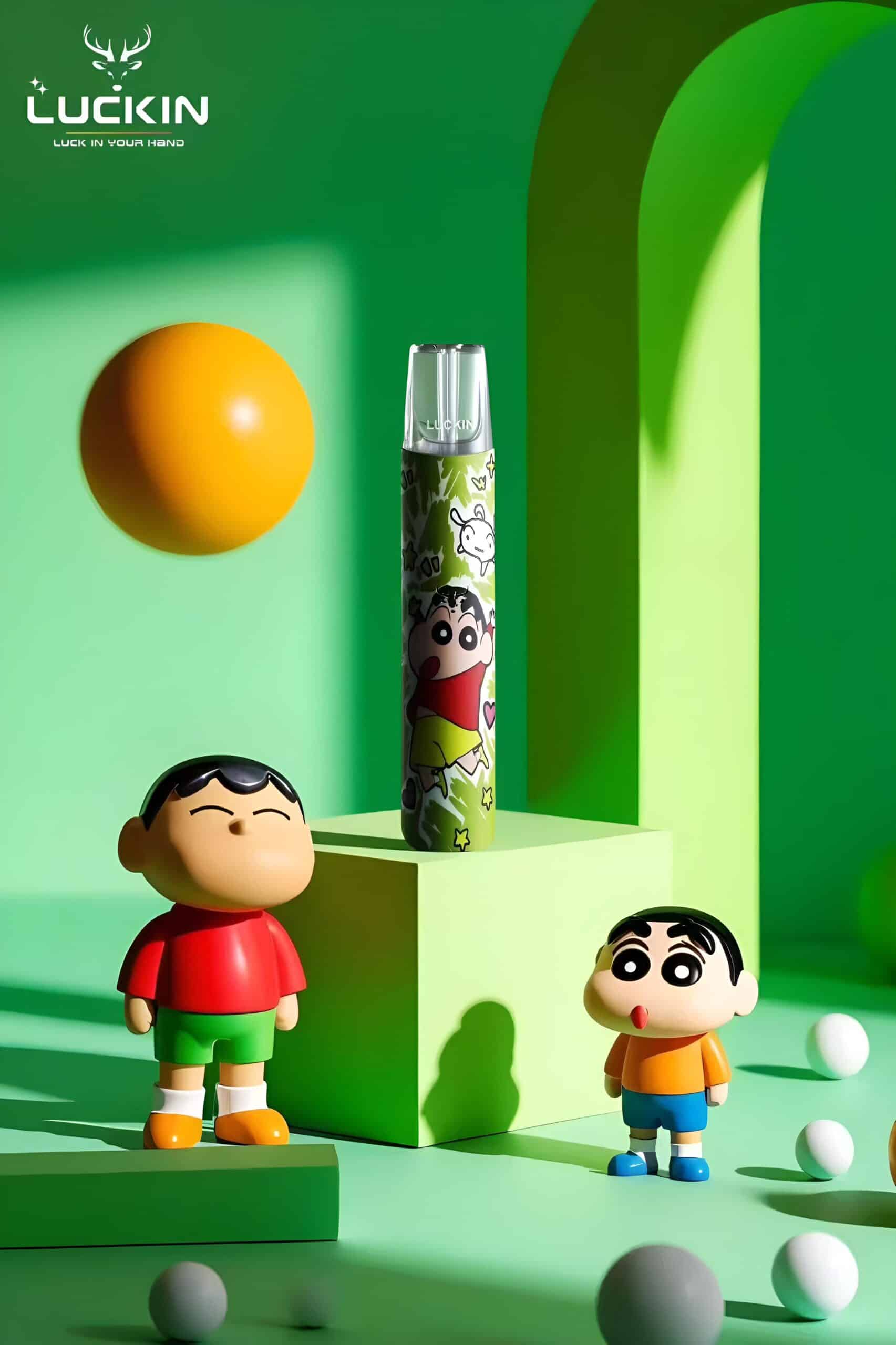 LUCKIN幸運一代電子煙主機 — 潮流設計×強勁體驗丨蠟筆小新、哪吒、史迪仔限量版震撼登場！