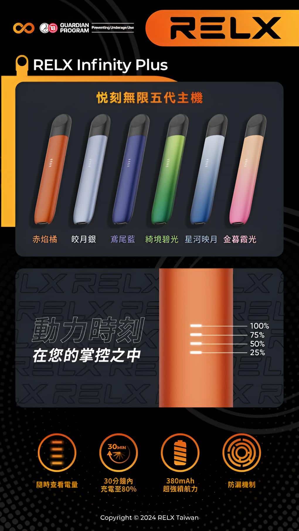 RELX主機 五代幻影系列｜悅刻霧化桿 通用四五六代煙彈