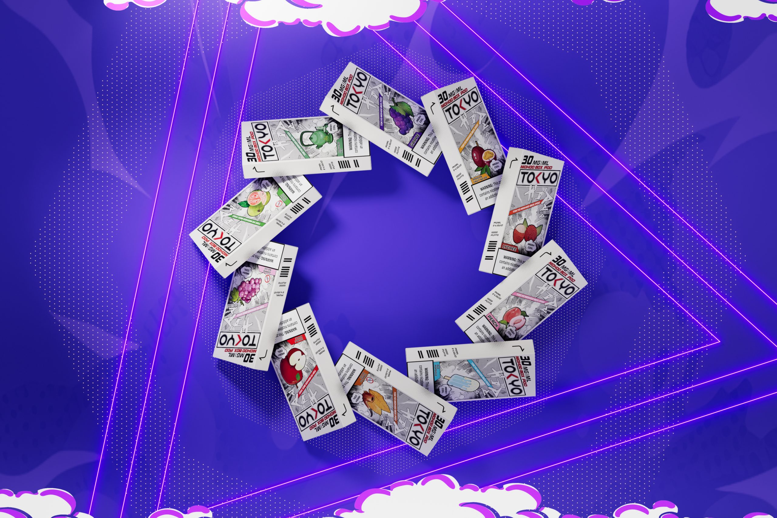 TOKYO MOHOO BOX 東京魔盒煙彈｜大容量換彈式主機・買三盒加100送主機・台灣電子菸批發