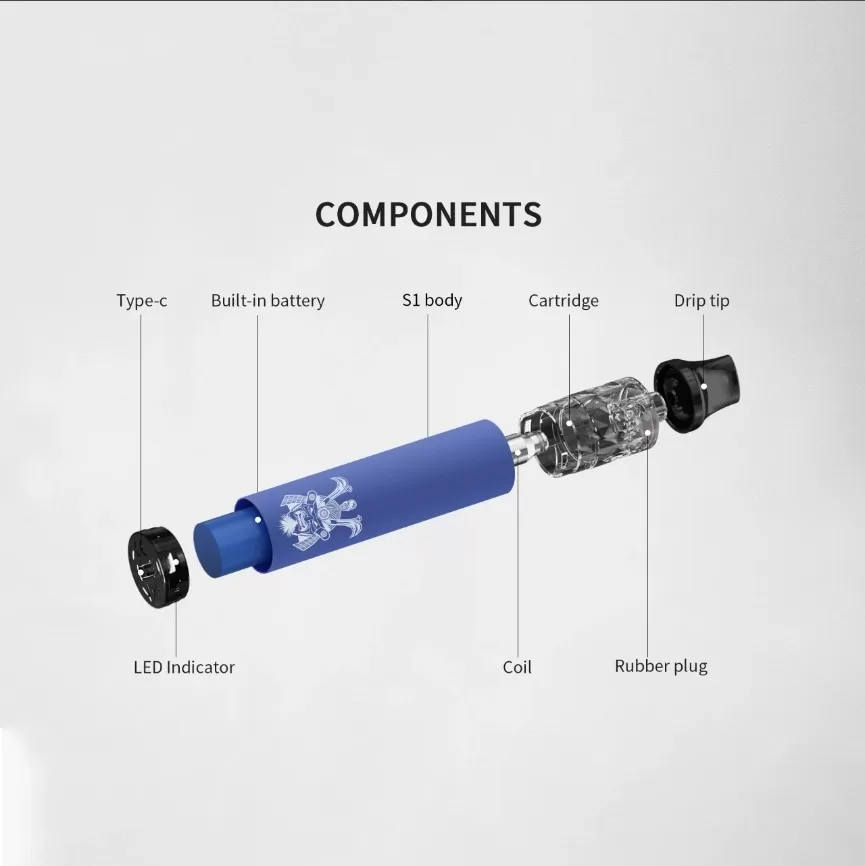 DISPOSABLE BARS 將軍 S1 拋棄式主機｜支持多次注油｜耐用便捷