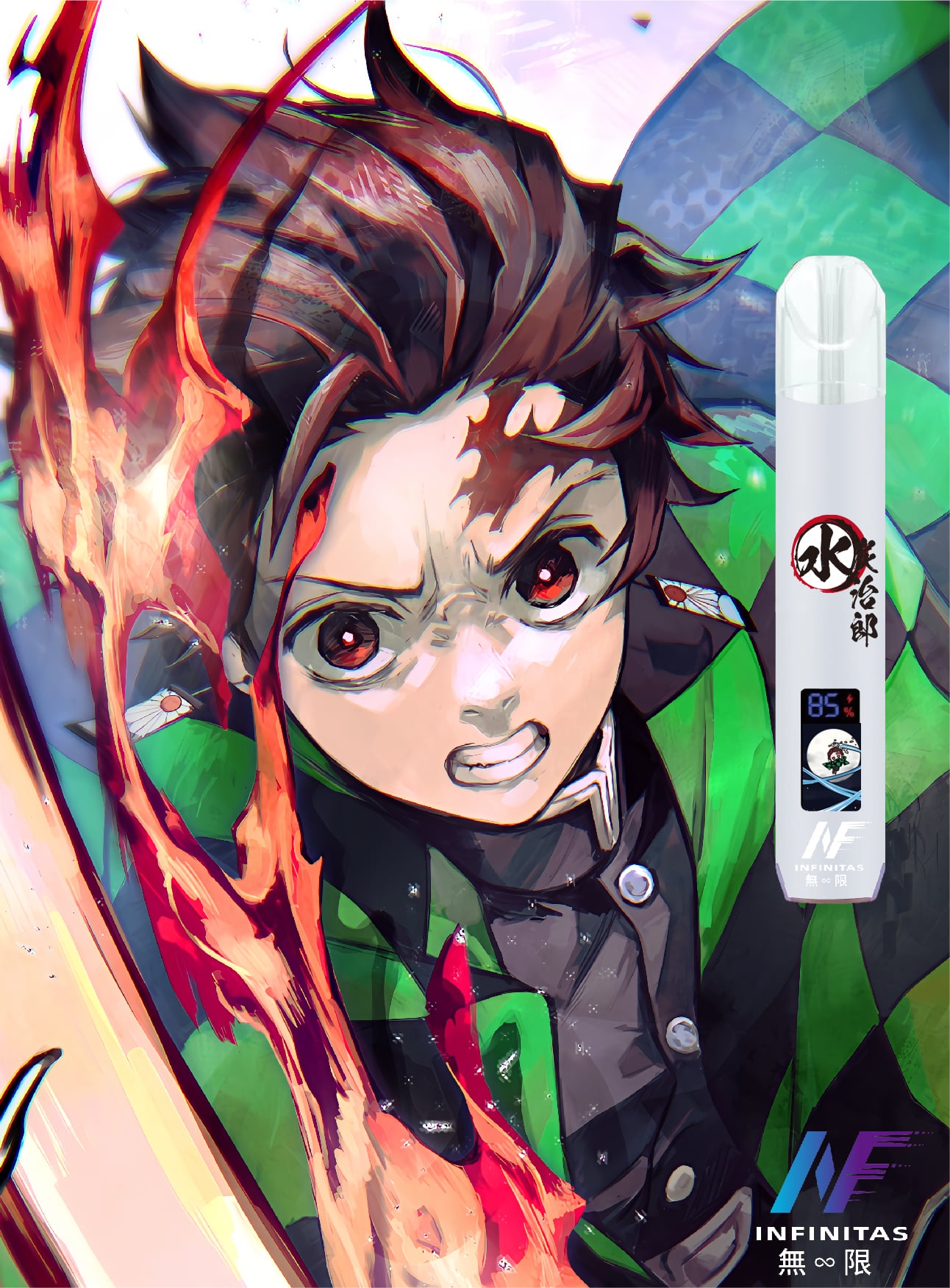 INF无限一代通用主機｜鬼滅之刃聯名電子煙｜多口味相容暢享霧化
