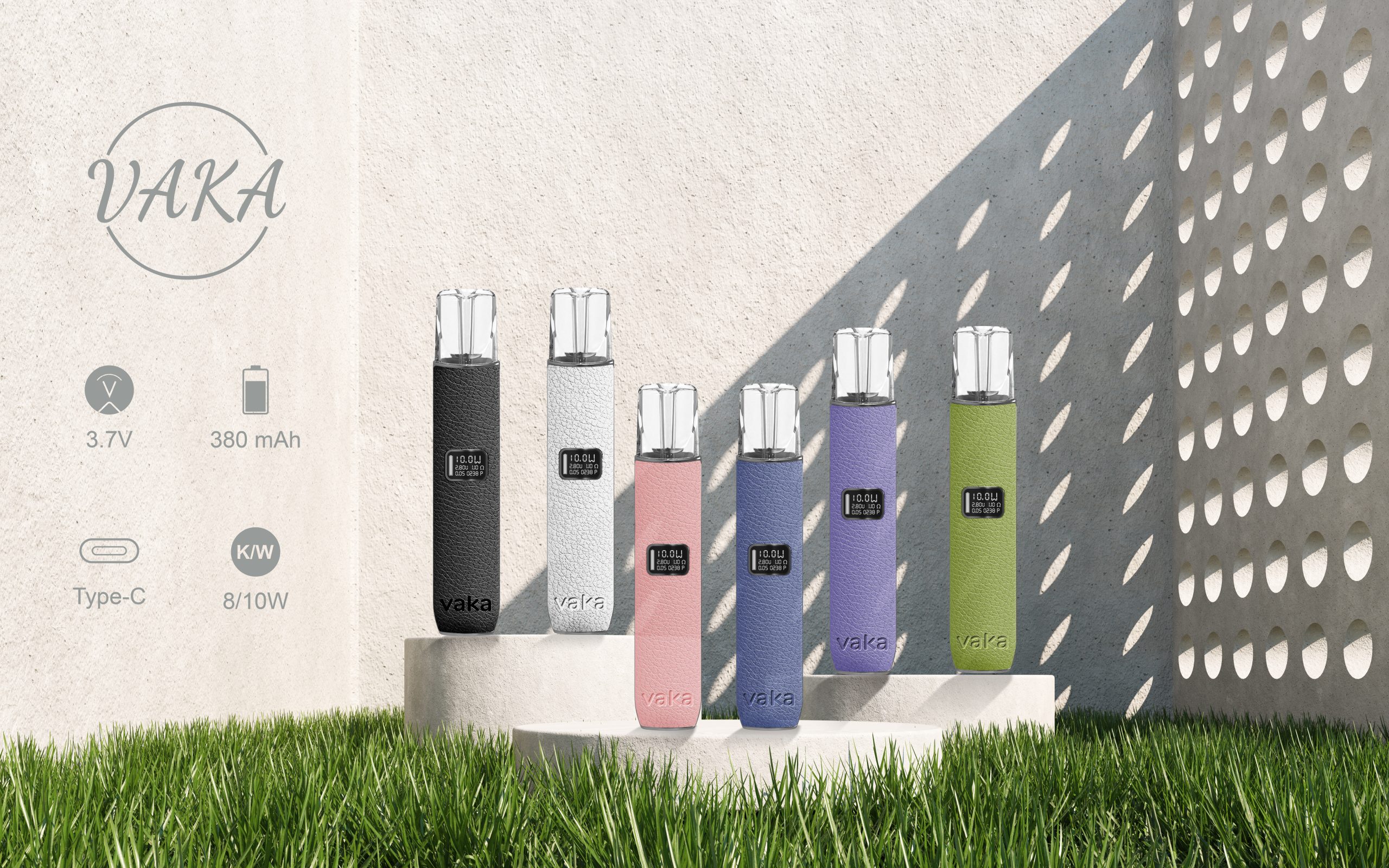 VAKA皮革款電子煙主機｜一代霧化器通配RELX悅刻與SP2S煙彈｜台灣電子煙批發